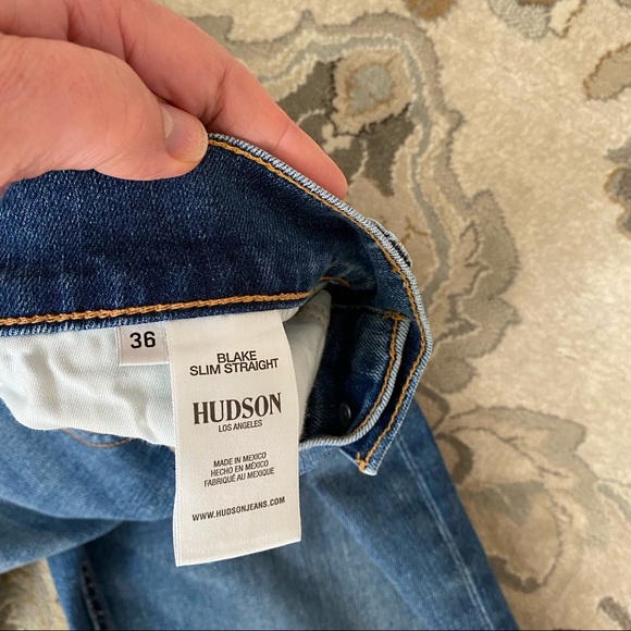 NWT HUDSON BLAKE SLIM STRAIGHT LEG JEANS - Picture 4 of 10